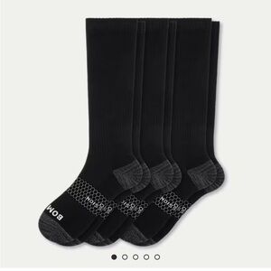 Bombas LG Men's Black/blue compression socks (3-pack)